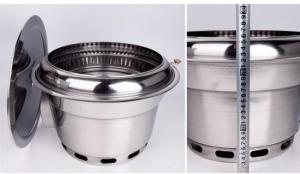 Bếp nướng than hoa inox âm bàn Hàn Quốc hút âm
