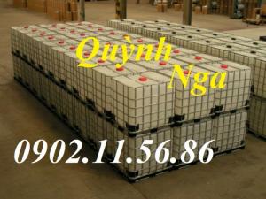 Bồn nhựa 1000L, bồn nhựa có khung thép, thùng nhựa 1000L giá rẻ