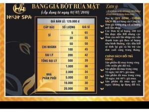 Bột rữa mặt h&h spa