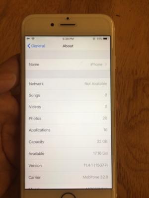 IP 6 64gb gold quốc tế