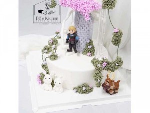 Bánh fondant lâu đài cổ tích