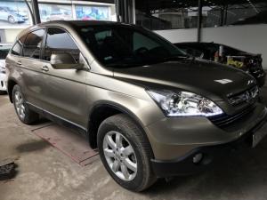 Bán Honda CRV 2.4AT màu vàng cát số tự động sản xuất 2009 biển Sài Gòn