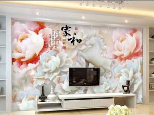 tranh hoa 3d - gạch tranh sứ ngọc