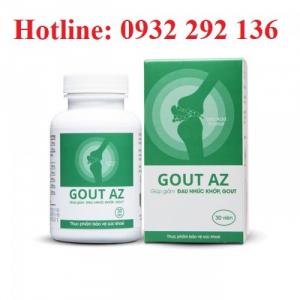 Viên Gout AZ giúp giảm đau nhức xương khớp do Gout, giúp ngăn ngừa biến chứng ổ khớp do gut. Thành phần thảo dược an toàn cho người sử dụng. Liên hệ 0932 292 136 để được tư vấn và giao hàng toàn quốc