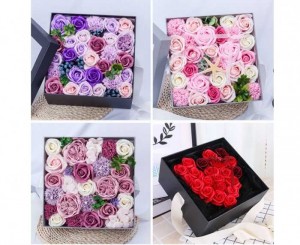 Hộp Hoa Hồng Vuông Cao Cấp
