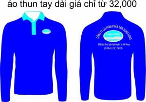 xưởng may áo thun đồng phục tay dài nông dân giá từ 32k