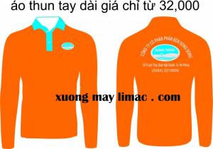 nhận may áo thun quảng cao tay dài , làm áo thun quà tặng quảng cáo giá rẽ