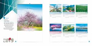 In Lịch Lò Xo 7 Tờ 2019, In Lịch 7 Tờ treo Tường 2019