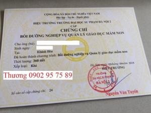 Lớp nghiệp vụ hiệu trưởng mầm non tại Bình Dương-