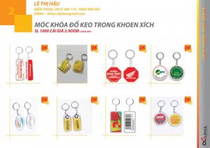 Móc Khóa In Ấn Thiết Kế Theo Yêu Cầu