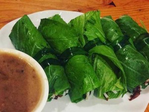 Cuốn diếp - Hue Salad Rolls Wrapped in Mustard Leaves