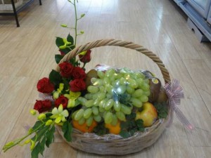 Giỏ trái cây và hoa giả - FSNK02