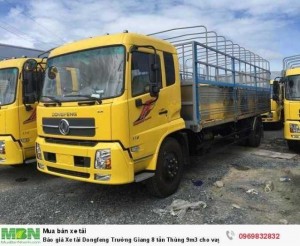 Báo giá Xe tải Dongfeng Trường Giang 8 tấn Thùng 9m3 cho vay trả góp tặng ngay Hộp đen xe tải