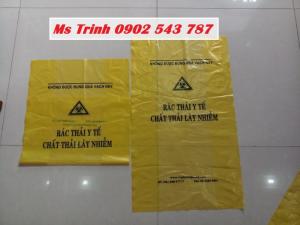 Túi rác y tế màu vàng