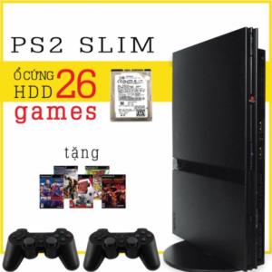 Máy game PlayStation 2 - PS2 mỏng xài ổ cứng và đĩa (tặng 5 đĩa game, 1 save)