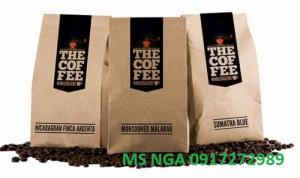 túi giấy kraft đựng cafe