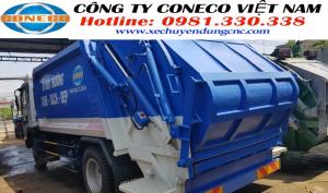 Xe ép rác (xe cuốn ép chở rác) Isuzu 11 khối bao gồm hai phần chính: phần xe cơ sở (cabin + chassis) giúp xe lưu thông trên đường và phần còn lại là hệ thống cuốn ép rác bao gồm thùng ép rác, phao câu cuốn ép rác và hệ thống xilanh thủy lực được nhập khẩu từ Ý vô cùng chắc chắn và an toàn cho người sử dụng…