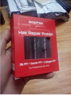 Protein phục hồi tóc hư nát Sophia Platinum Hair Repair Protein 13mlx10 ( thần dược)