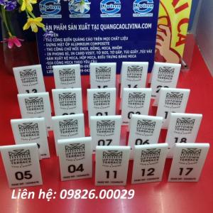 Các mẫu biển số bàn đang được sử dụng hiện nay