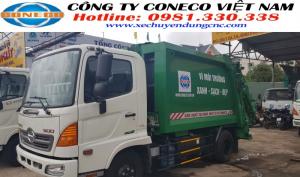 Xe Ép Rác Hino 9 Khối Fc - Vay 90%