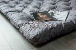 Tấm làm mềm nệm màu Xám .Tấm Topper làm mềm nệm Cao Cấp. Size 160cm. Hàng Việt Nam Mới 100%
