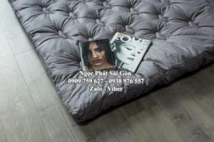 Tấm làm mềm nệm màu Xám .Tấm Topper làm mềm nệm Cao Cấp. Size 160cm. Hàng Việt Nam Mới 100%