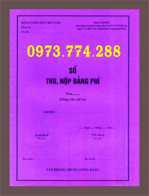 Bán sổ thu nộp đảng phí