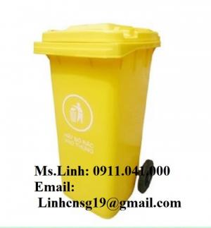 Thùng rác công cộng được làm từ nhựa HDPE thân thiện với môi trường, không bị oxi hóa ăn mòn