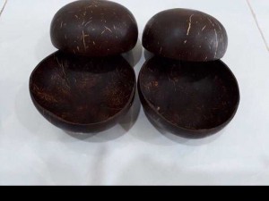 Bát dừa quả, bền, chắc, tự nhiên, thân thiện môi trường, cao 5,7-6cm