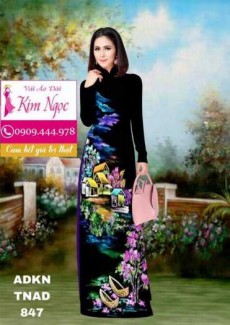 Vải áo dài in 3d giá sỉ