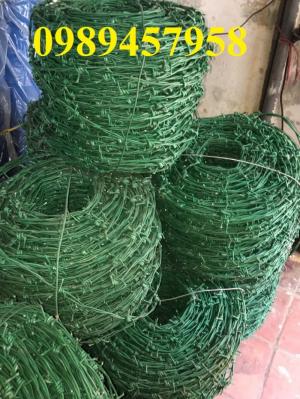 Dây thép gai bọc nhựa, dây thép gai mạ kẽm giá rẻ