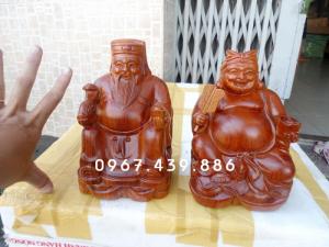Thần Tài Thổ Địa bằng gỗ