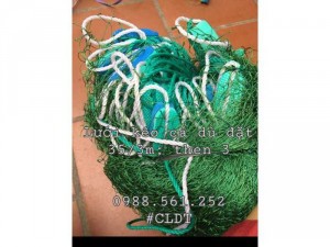 Lưới kéo cá dù then 3 (vừa 3 ngón tay), 35m x3m