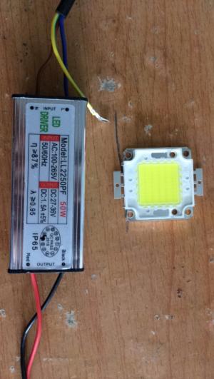 Chip led , nguồn 50w : Philips , Taiwan , China