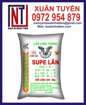Bao đựng phân bón 50kg tráng PE in flexo