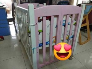 Thanh lí cũi gỗ goldcat trắng hồng 2 tầng cho bé
