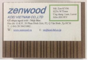 Gỗ nhựa Zenwood Nhật Bản