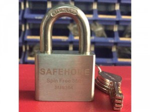 Ổ khoá SAFE HOME 5 phân 100% inox chống cắt tuyệt đối