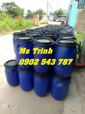 Thùng phuy 30 lít mới 100%, thùng phuy nhựa 30 lít đựng phân bón, thùng nhựa 30 lít cũ