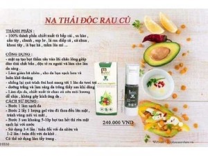 Mặt Nạ Thải Độc Sủi Bọt Rau Củ