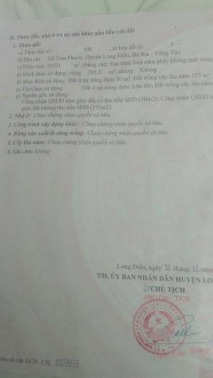 Đất chính chủ Long Điền