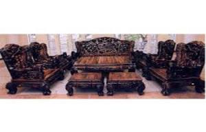 Nội thất phòng khách gỗ tự nhiên
