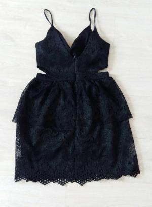 Thanh Lý Đầm Ren Tầng Màu Đen New