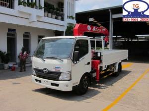 Khuyến mãi mua xe tải gắn cẩu Hino 1.9 tấn XZU650L, gắn cẩu Unic V340 3 tấn, trả trước 80 triệu, giao luôn xe - Gọi 0907043398 (MrTú 24/24)