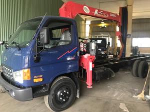Mua xe tải gắn cẩu Hyundai HD120SL gắn cẩu Unic 3 tấn 4 đốt, trả trước 80 triệu giao luôn xe - Gọi 0907043398 (Mr Tú 24/24)