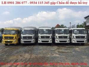Xe tải thùng 4 chân DongFeng Hoàng Huy 17.9 tấn / giá cạnh tranh/hỗ trợ trả góp