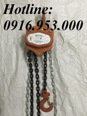 Pa lăng NITTO TD ( 1, 2, 3, 5, 10, 15, 20 tấn ) kéo tay