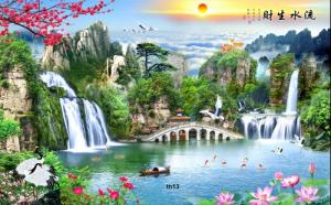 Tranh 3d phong cảnh trang trí nội thất