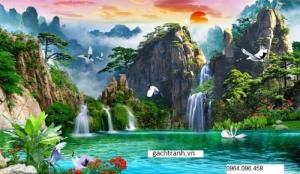 Tranh phong thủy hợp tuổi tý- gạch tranh 3d