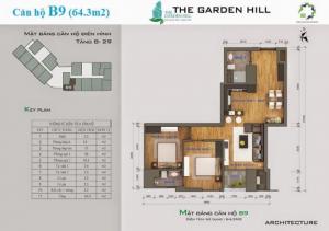 Cần Bán Căn Hộ 2 Ngủ Giá Rẻ Tại Dự Án The Gaden Hill 99 Trần Bình